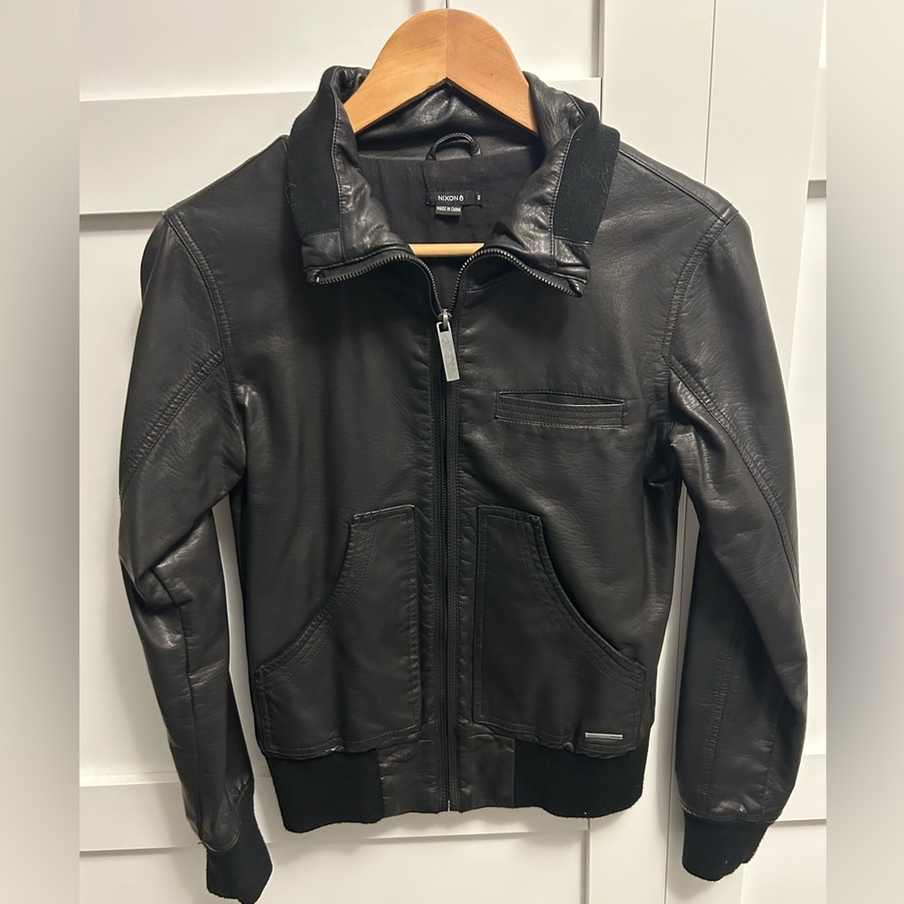 Black Vegan Leather Jacket
